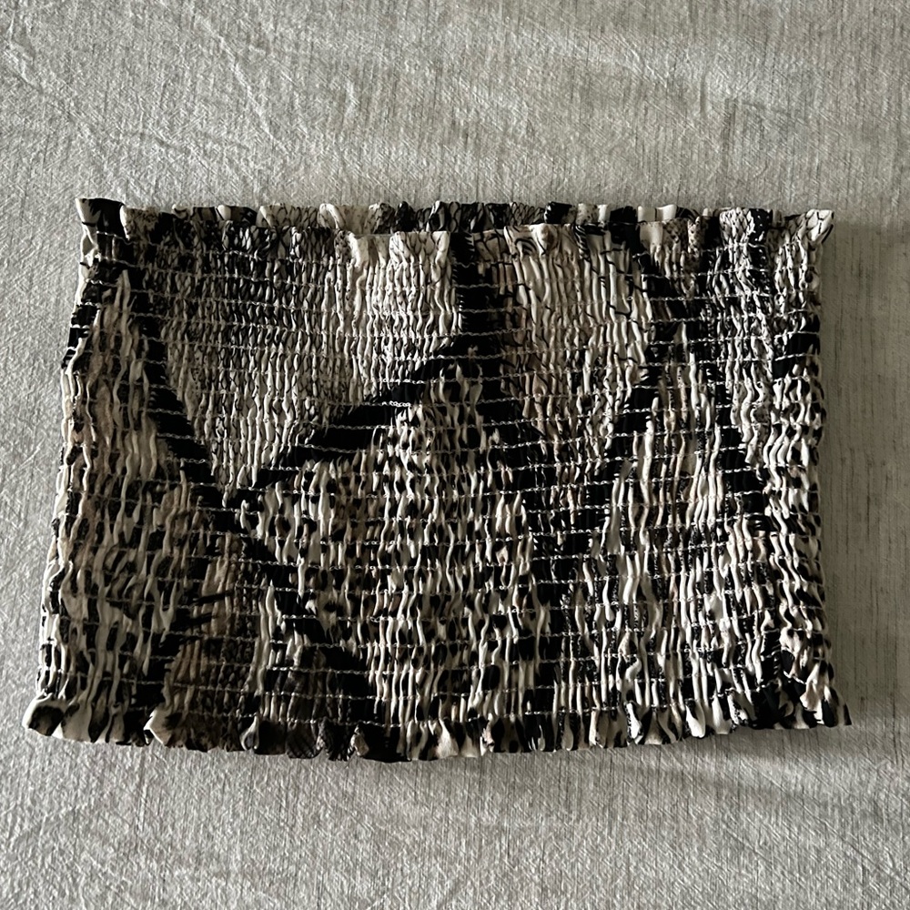 Bandeau Top - snake skin print